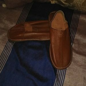 Moroccan Men's leather slide Natural color